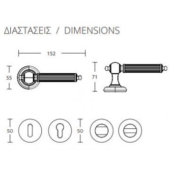 CONVEX - 1925 ROR ΖΕΥΓΟΣ ΧΕΙΡΟΛΑΒΩΝ ΠΟΡΤΑΣ ΜΕ ΡΟΖΕΤΑ ΚΑΙ ΕΠΙΣΤΟΜΙΑ ΚΛΕΙΔΙΟΥ ΜΑΤ ΝΙΚΕΛ / ΧΡΩΜΙΟ - 1925-S05S04 CONVEX - 1925 ROR ΖΕΥΓΟΣ ΧΕΙΡΟΛΑΒΩΝ ΠΟΡΤΑΣ ΜΕ ΡΟΖΕΤΑ ΚΑΙ ΕΠΙΣΤΟΜΙΑ ΚΛΕΙΔΙΟΥ ΜΑΤ ΝΙΚΕΛ / ΧΡΩΜΙΟ - 1925-S05S04