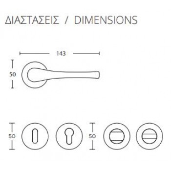 CONVEX - 1615 ROR ΖΕΥΓΟΣ ΧΕΙΡΟΛΑΒΩΝ ΠΟΡΤΑΣ ΜΕ ΡΟΖΕΤΑ ΚΑΙ ΕΠΙΣΤΟΜΙΑ ΚΛΕΙΔΙΟΥ ΜΑΤ ΧΡΩΜΙΟ - 1615-S24S24 CONVEX - 1615 ROR ΖΕΥΓΟΣ ΧΕΙΡΟΛΑΒΩΝ ΠΟΡΤΑΣ ΜΕ ΡΟΖΕΤΑ ΚΑΙ ΕΠΙΣΤΟΜΙΑ ΚΛΕΙΔΙΟΥ ΜΑΤ ΧΡΩΜΙΟ - 1615-S24S24