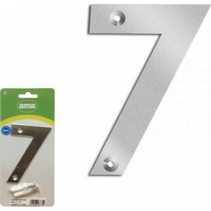 AMIG - ΑΡΙΘΜΟΣ ΣΠΙΤΙΟΥ INOX 4inch-10cm No 7 - 27880