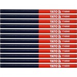 Yato - ΣΕΤ Μολύβια Ξυλουργών Δίχρωμα 12ΤΜΧ - YT-69940