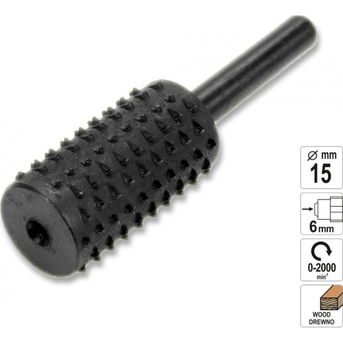 Yato - HSS Ράσπα Ξύλου Κυλινδρική 15mm - YT-61705 Yato - HSS Ράσπα Ξύλου Κυλινδρική 15mm - YT-61705