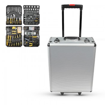 Bormann - BHT5050 Hand Tool Kit in Aluminum Trolley Suitcase 428PCS - 053705