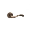 CONVEX - 425 ROR PAIR OF DOOR HANDLES WITH ROSETTE AND KEY MOUTHPIECES MATT ANTIQUE - 425-S73S73