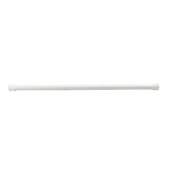 BORMANN - BTW4800 Folding Bathroom Curtain Rod Straight with White Aluminum Suction Cuction Cup, 75-125cm - 052821
