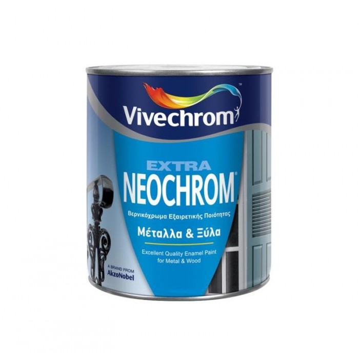 VIVECHROM - Extra Neochrom / Λευκό Βερνικόχρωμα για Μέταλλα και Ξύλα 750ml - 13245
