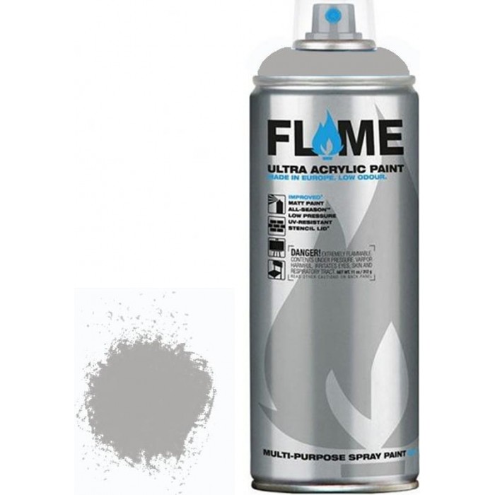 Flame Blue - FB-838 Grey Neutral Χρώμα Σπρέι σε Ματ Φινίρισμα Γκρι 400ml - 041838