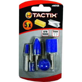 TACTIX - ΣΕΤ Πέτρες Λείανσης με Αξονάκι 6mm 5ΤΜΧ - 447125 TACTIX - ΣΕΤ Πέτρες Λείανσης με Αξονάκι 6mm 5ΤΜΧ - 447125