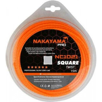 NAKAYAMA - NC1020 Square Twist Line Length 15m and Thickness 2mm - 043232