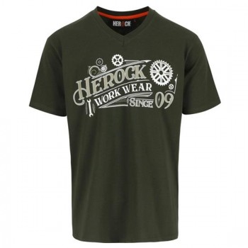HEROCK - Barber T-Shirt Short Sleeve Khaki No M - 069570134