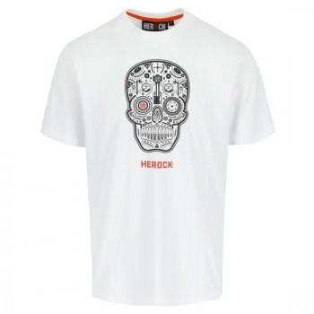 HEROCK - Skullo T-Shirt Short Sleeve White No XL - 069389134