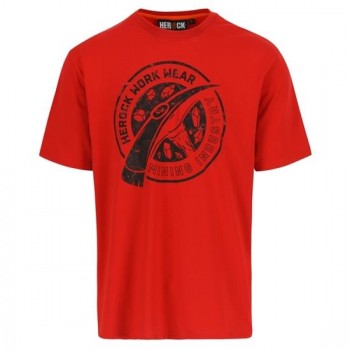 HEROCK - Worker T-Shirt Short Sleeve Red No XL - 069693134
