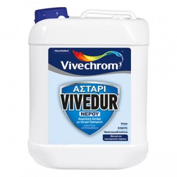 VIVECHROM - Αστάρι VIVEDUR Νερού / Διαφανές Ακρυλικό Αστάρι Νερού με Ισχυρή Πρόσφυση 1lt - 40145