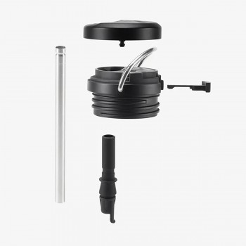 Klean Kanteen - TKWide Twist Cap Shale Black Ποτήρι Θερμός με Καλαμάκι 355ml 12oz - 1008308 Klean Kanteen - TKWide Twist Cap Shale Black Ποτήρι Θερμός με Καλαμάκι 355ml 12oz - 1008308