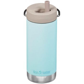 Klean Kanteen - TKWide Twist Cap Blue Tint Cup Thermos with Straw 355ml 12oz - 1008309