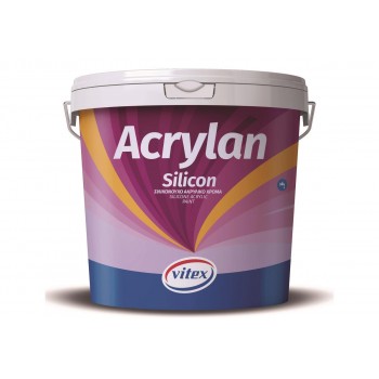 VITEX - Acrylan Silicon / Σιλικονούχο Ακρυλικό Λευκό Χρώμα 10lt - 06138