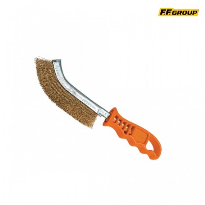 FF GROUP - BRASS HAND WIRE BRUSH - 46625 FF GROUP - BRASS HAND WIRE BRUSH - 46625