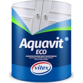 VITEX - Aquavit Eco / Οικολογικό Βερνικόχρωμα Νερού Ματ Λευκό 750ml - 11217