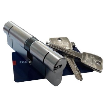 ABUS - D6 Nickel safety cylinder 40/50mm with 5 keys - 270727