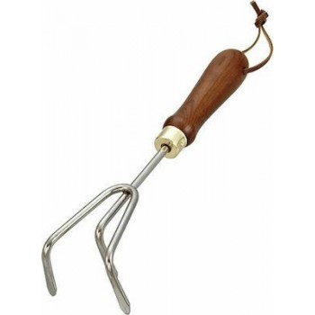 NAKAYAMA - SSF511 STAINLESS STEEL CULTIVATOR WITH WOODEN HANDLE - 036128