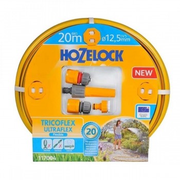 HOZELOCK - ULTRAFLEX WATERING HOSE SET 20m 1/2inch WITH ACCESSORIES - 145044110 HOZELOCK - ULTRAFLEX WATERING HOSE SET 20m 1/2inch WITH ACCESSORIES - 145044110