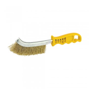 FF GROUP - Curved Hand Wire Brush 38cm - 46628
