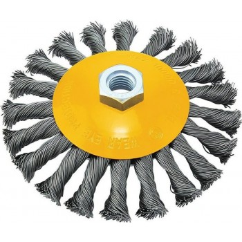 FF GROUP - Angle Wheel Wire Brush with Braids M14 Φ100 - 38691