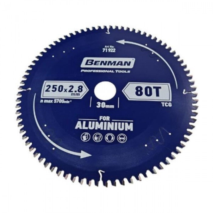 BENMAN - ΔΙΣΚΟΣ ΚΟΠΗΣ ΑΛΟΥΜΙΝΙΟΥ 250x2,8mm 80 ΔΟΝΤΙΩΝ - 71922 BENMAN - ΔΙΣΚΟΣ ΚΟΠΗΣ ΑΛΟΥΜΙΝΙΟΥ 250x2,8mm 80 ΔΟΝΤΙΩΝ - 71922