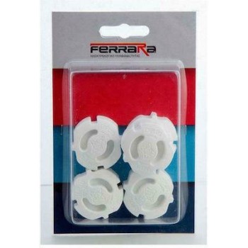 EUROLAMP - White Plastic Protective Covers for Sockets 5PCS - 850-02000