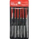 YATO - FILES SET WITH HANDLE 6PCS 3X140X65mm 20006160 - YT-6160 YATO - FILES SET WITH HANDLE 6PCS 3X140X65mm 20006160 - YT-6160