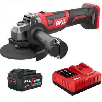 SKIL - PACK BRUSHLESS ANGLE WHEEL 3390CA 20V + 4.0AH BATTERY + QUICK CHARGER - 49361