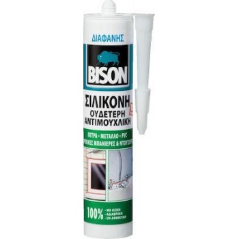 BISON - Neutral Silicone Sealant Anti-mold Transparent 280ml - 6303212