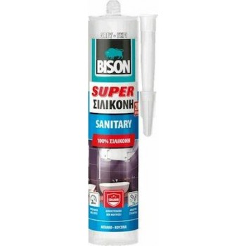 BISON - Super Sanitary Ακρυλική Αντιμουχλική Σιλικόνη Ξύλου Γκρι 300ml - 6314763