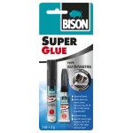 BISON - SUPER GLUE ALL PLASTIC Liquid Instant Glue 3ml+2gr 2PCS - 7000850