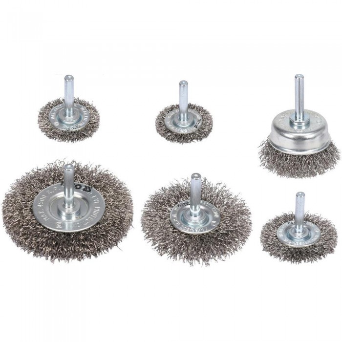YATO - DRILL WIRE BRUSH SET 6PCS - YT-47593 YATO - DRILL WIRE BRUSH SET 6PCS - YT-47593