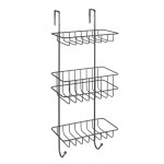 WENKO - Revigo Shower shelf with 3 shelves Black - 251241121