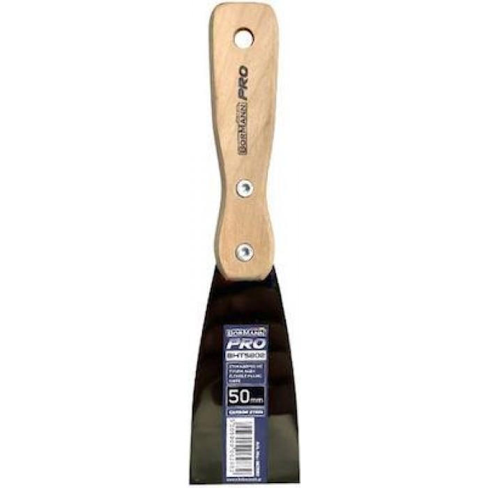 BORMANN - BHT5806 STAINLESS STEEL PLASTER 10cm WITH WOODEN HANDLE - 062929