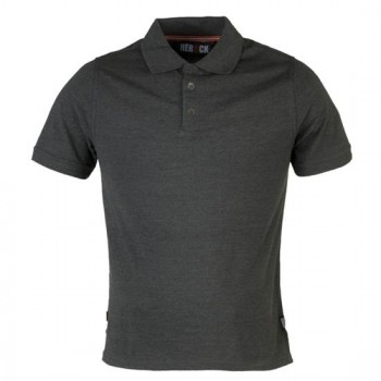 HEROCK - LEVI POLO DARK HEATHER GRAY Short Sleeve Shirt Gray No XL - 045970134