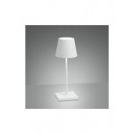 Zafferano - Poldina L Desk Modern Rechargeable Touch Table Lamp Led 2.2 Watt IP54 White - LD0395B3