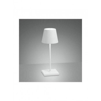 Zafferano - Poldina L Desk Modern Rechargeable Touch Table Lamp Led 2.2 Watt IP54 White - LD0395B3