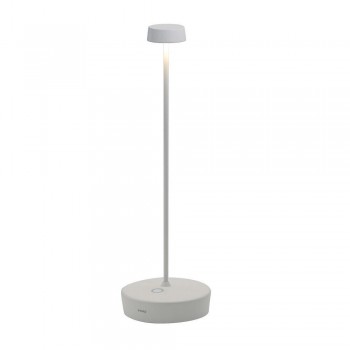 Zafferano - Table Lamp Rechargeable Swap Φ10x32,5cm Led 2W IP65 White - LD1010B3