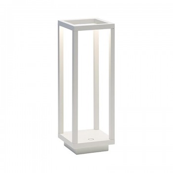 Zafferano - Tavolo Επιτραπέζιο Διακοσμητικό Φωτιστικό LED σε Λευκό Χρώμα 10x10x29,3cm - LD0258B3