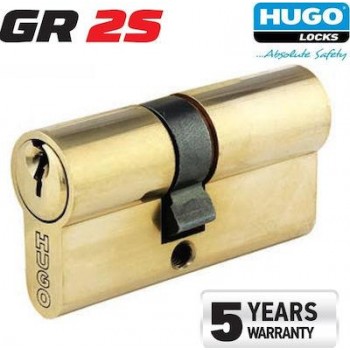 Hugo - GR2S Αφαλός για Τοποθέτηση σε Κλειδαριά 54mm 27/27 Χρυσός με 3 Κλειδιά - 60000