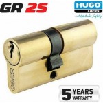 Hugo - GR2S Αφαλός για Τοποθέτηση σε Κλειδαριά 60mm 27/33 Χρυσός με 3 Κλειδιά - 60001