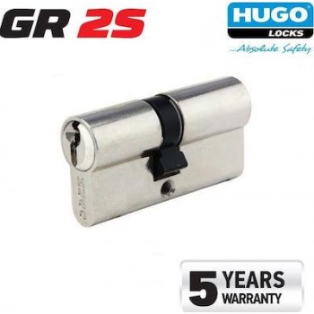Hugo - GR2S Αφαλός για Τοποθέτηση σε Κλειδαριά 60mm 27/33 Νίκελ με 3 Κλειδιά - 60012