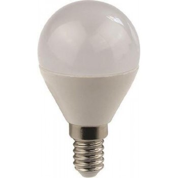 Eurolamp - Σφαιρική Λάμπα LED για Ντουί E14 και Σχήμα G45 Ψυχρό Λευκό 7W 6500K 630lumen - 147-77330
