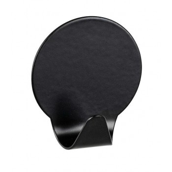 WENKO - SET Medium Round Hooks Inox Black 3PCS - 256561121