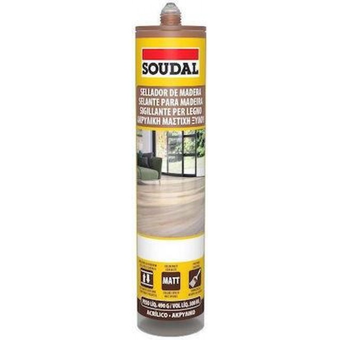 SOUDAL - ΑΚΡΥΛΙΚΟ ΣΦΡΑΓΙΣΤΙΚΟ ΞΥΛΟΥ 300ML MERBAU - 125619142 SOUDAL - ΑΚΡΥΛΙΚΟ ΣΦΡΑΓΙΣΤΙΚΟ ΞΥΛΟΥ 300ML MERBAU - 125619142