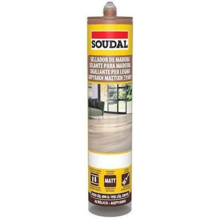 SOUDAL - ΑΚΡΥΛΙΚΟ ΣΦΡΑΓΙΣΤΙΚΟ ΞΥΛΟΥ 300ML MERBAU - 125619142