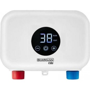Bormann - BTW3500 Wall Mounted Inverter Rapid Water Heater Bathroom / Kitchen Single Phase 6kW - 063445