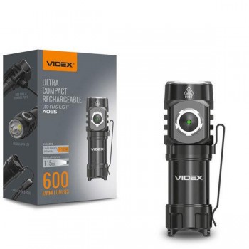Videx - Επαναφορτιζόμενος Φακός LED IP68 με Μέγιστη Φωτεινότητα 600lumen - GW-481045